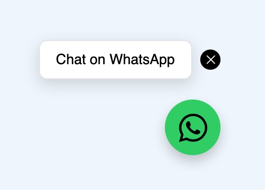 Etapa 1 da configuração do botão de bate-papo do WhatsApp