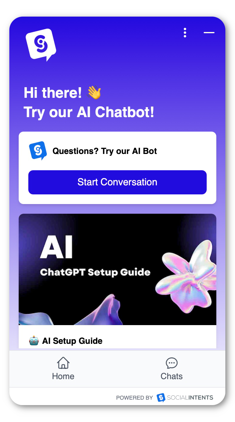 Chatbot ao vivo